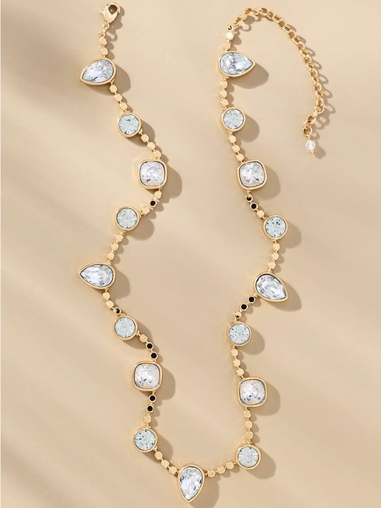 Anthropologie Jewelry - Anthropologie Glam Crystal Necklace